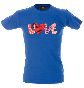 Camiseta hombre love estampado