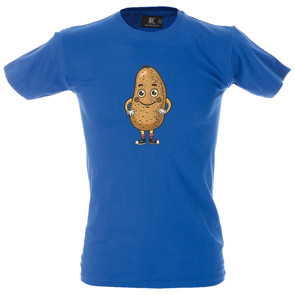 Camiseta hombre patata sonriente