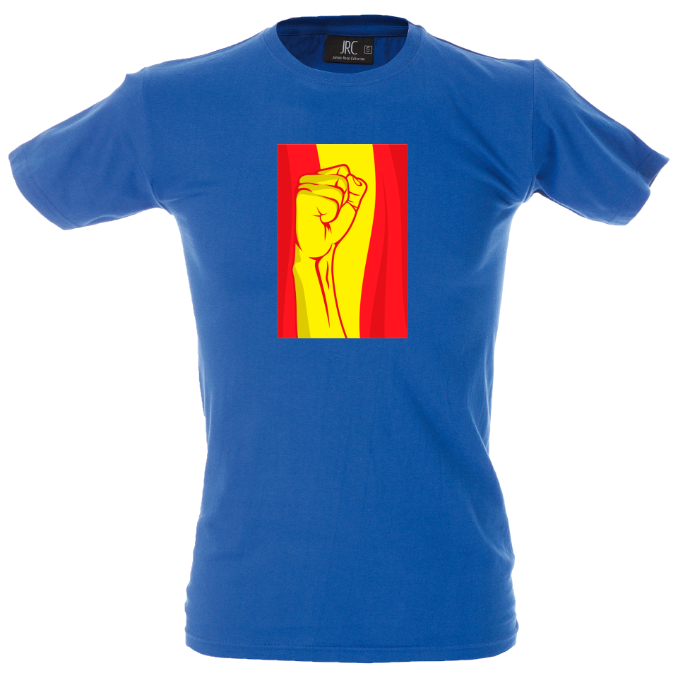 Camiseta hombre puño en bandera Española