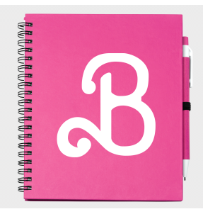 Libreta con bolígrafo Letra B