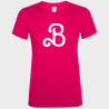 Camiseta algodón mujer Letra B personalizada Vinilo Eco DTF