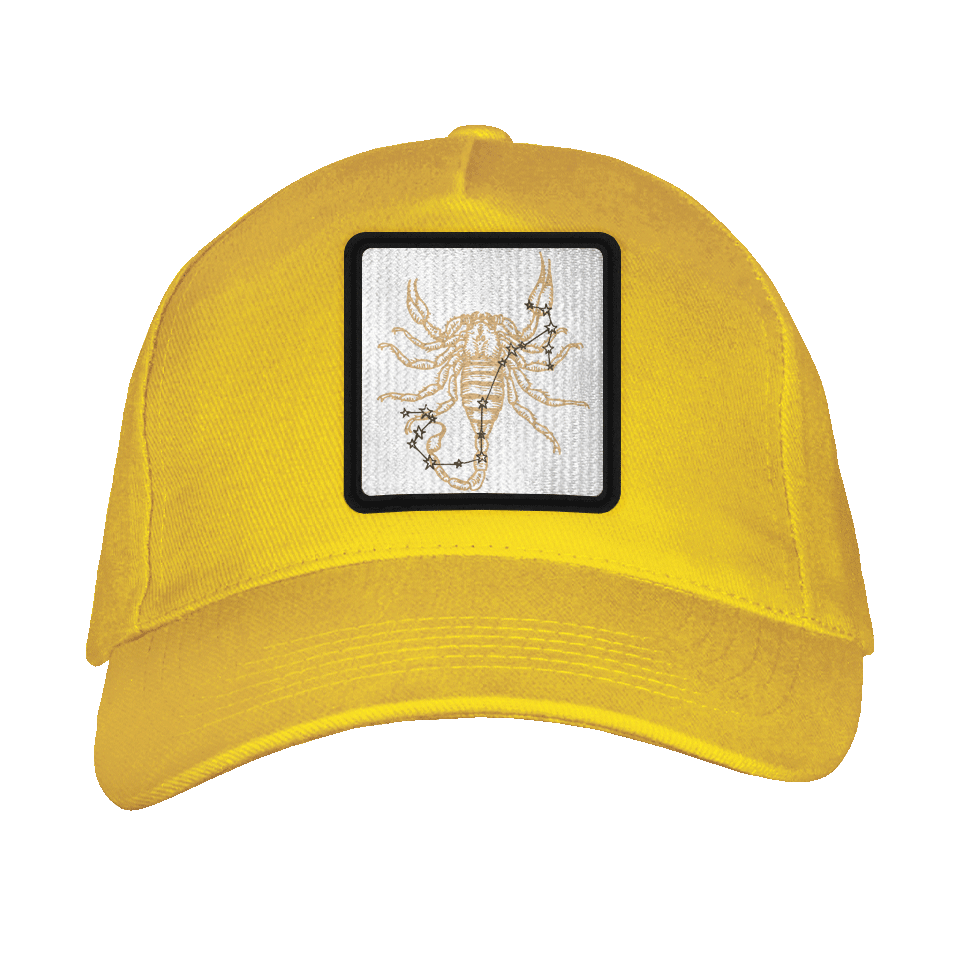 Gorra adulto con parche Constelación Escorpio