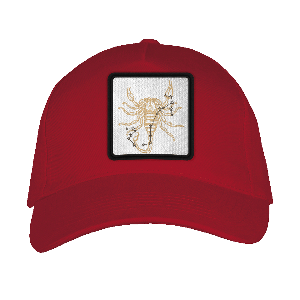 Gorra adulto con parche Constelación Escorpio