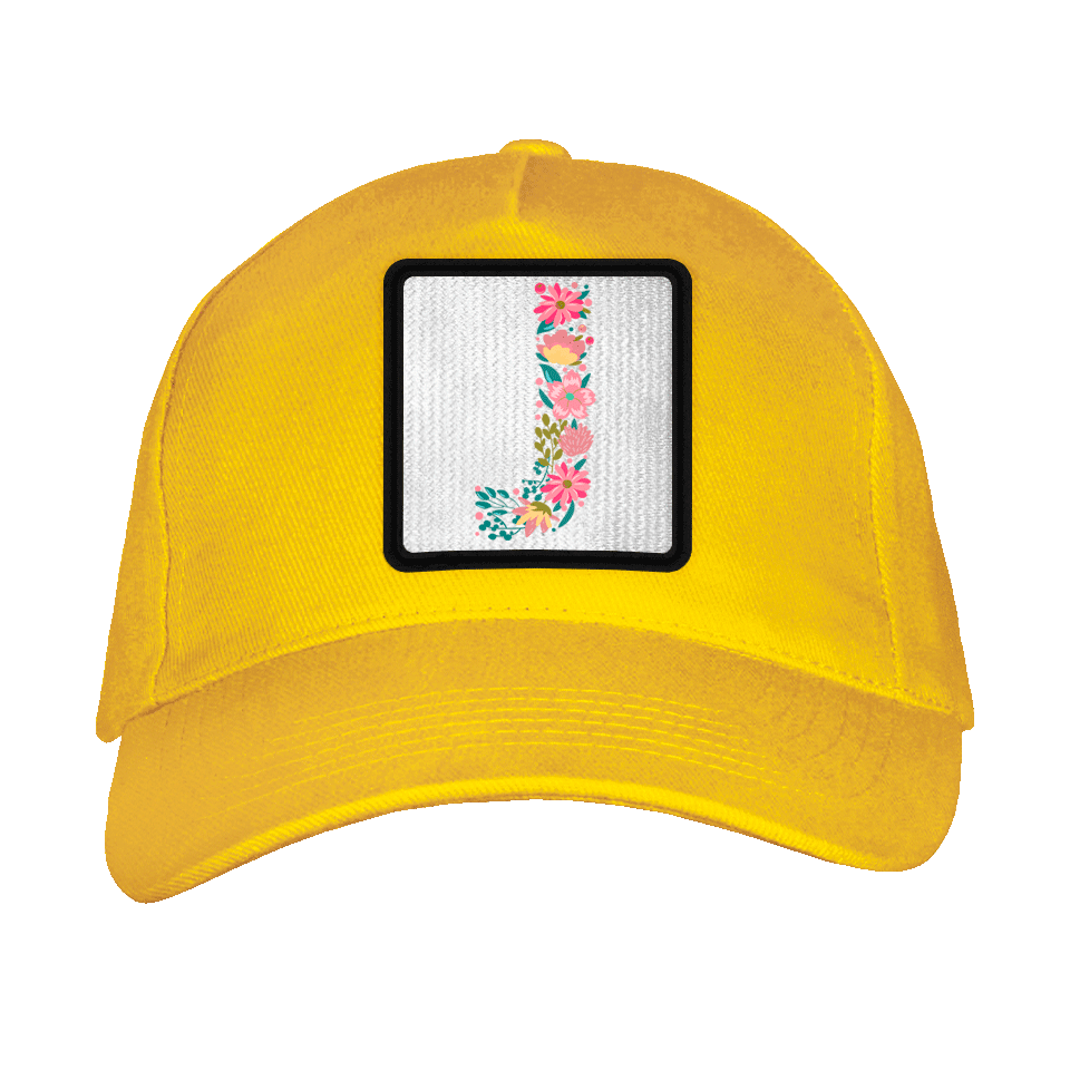 Gorra adulto con parche Letra J