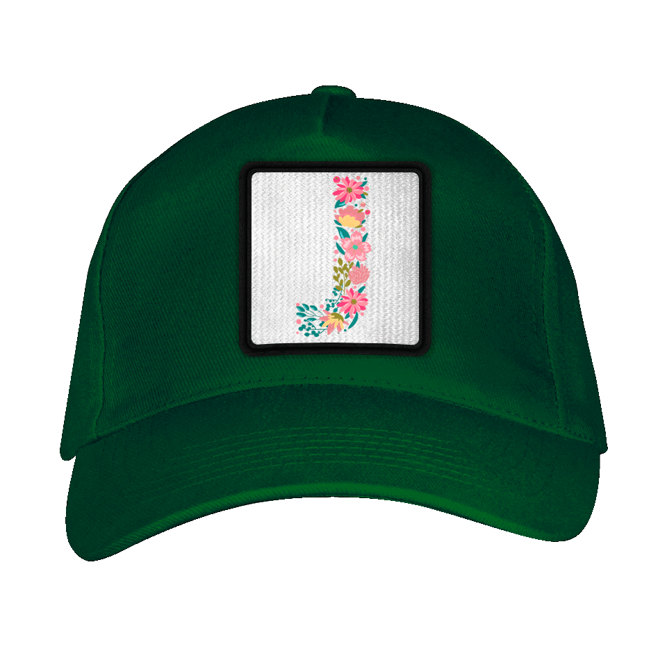 Gorra adulto con parche Letra J