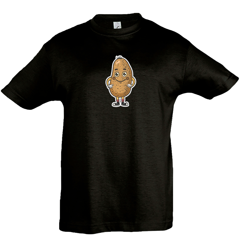 Camiseta infantil patata sonriente