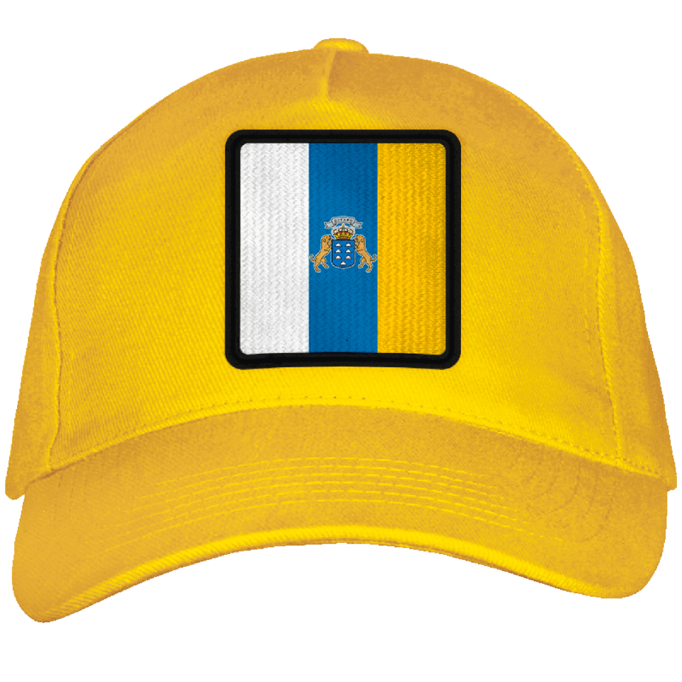 Gorra adulto con parche bandera Canarias