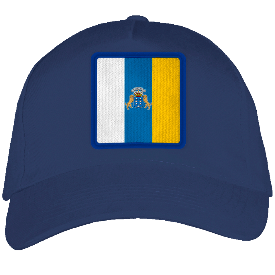 Gorra adulto con parche bandera Canarias