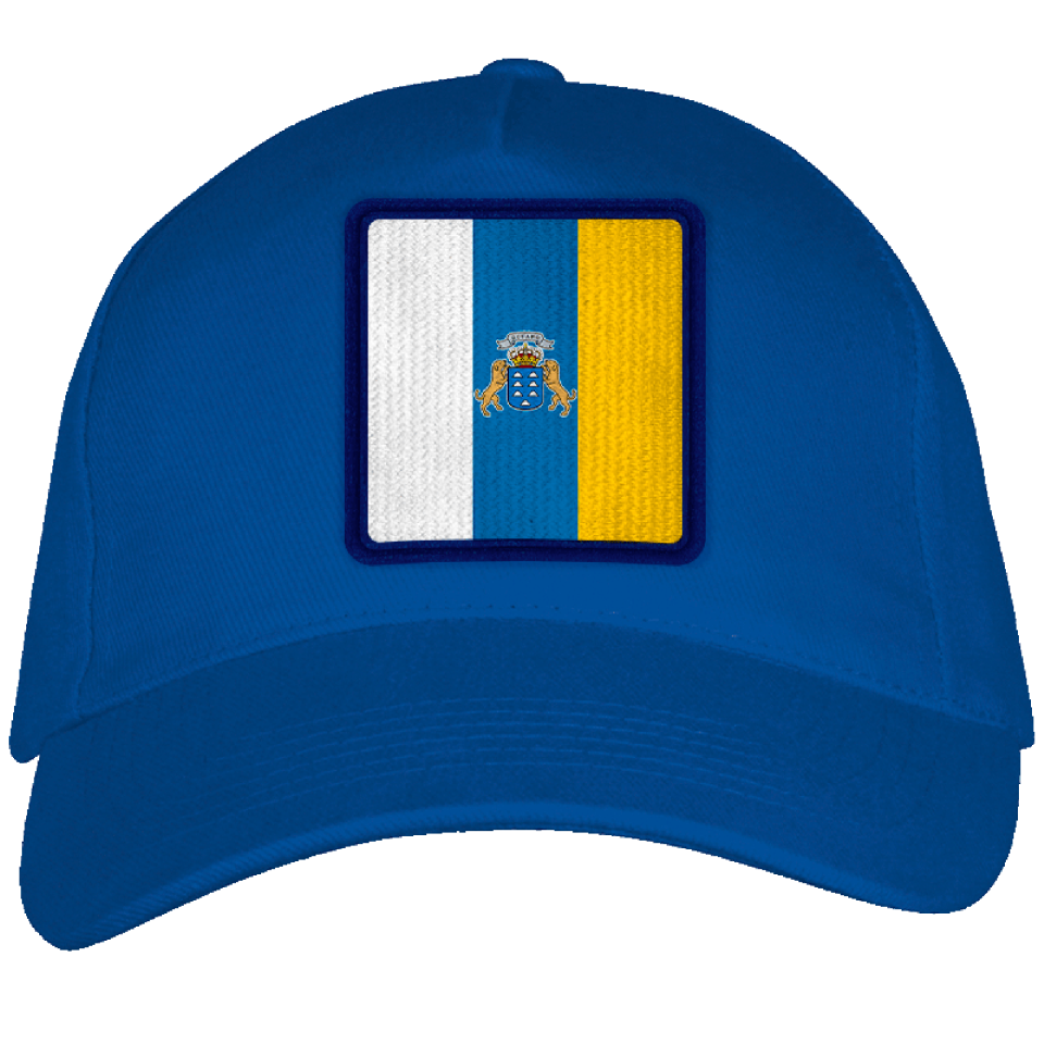 Gorra adulto con parche bandera Canarias