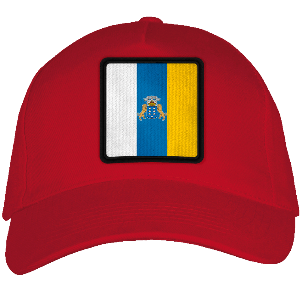 Gorra adulto con parche bandera Canarias