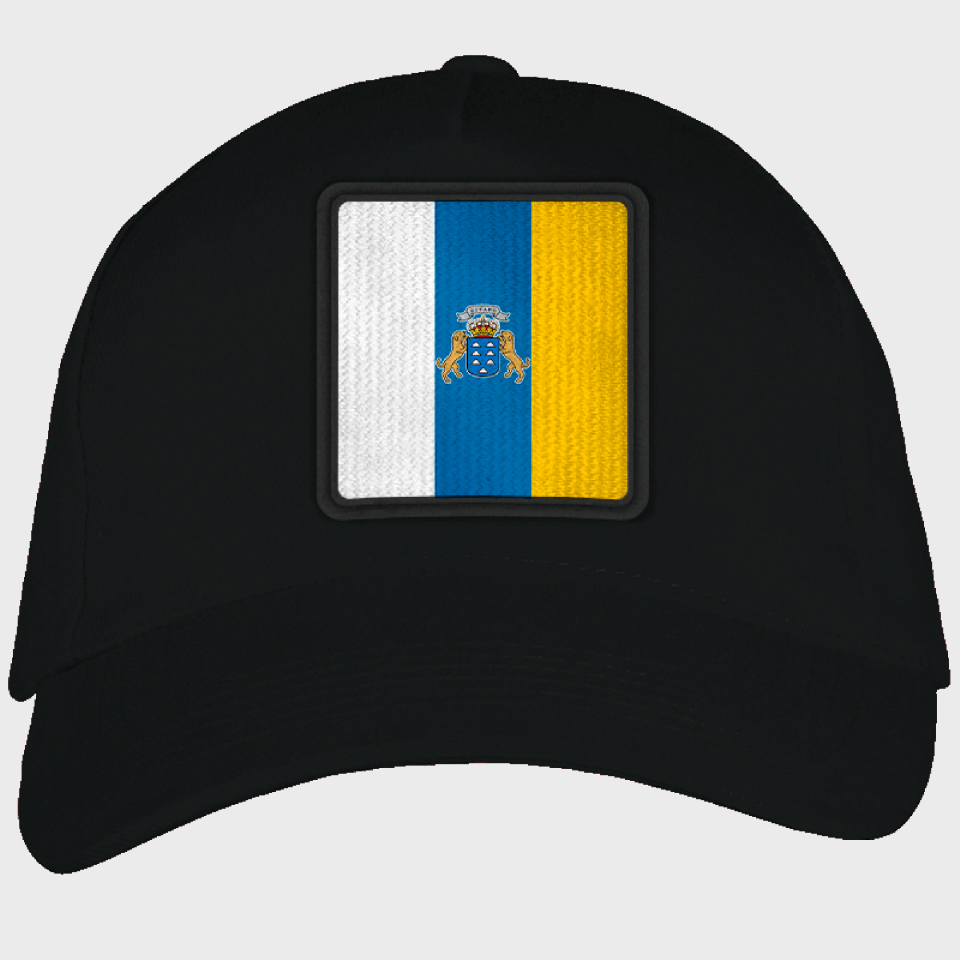 Gorra adulto con parche bandera Canarias
