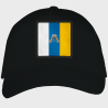 Gorra adulto con parche bandera Canarias
