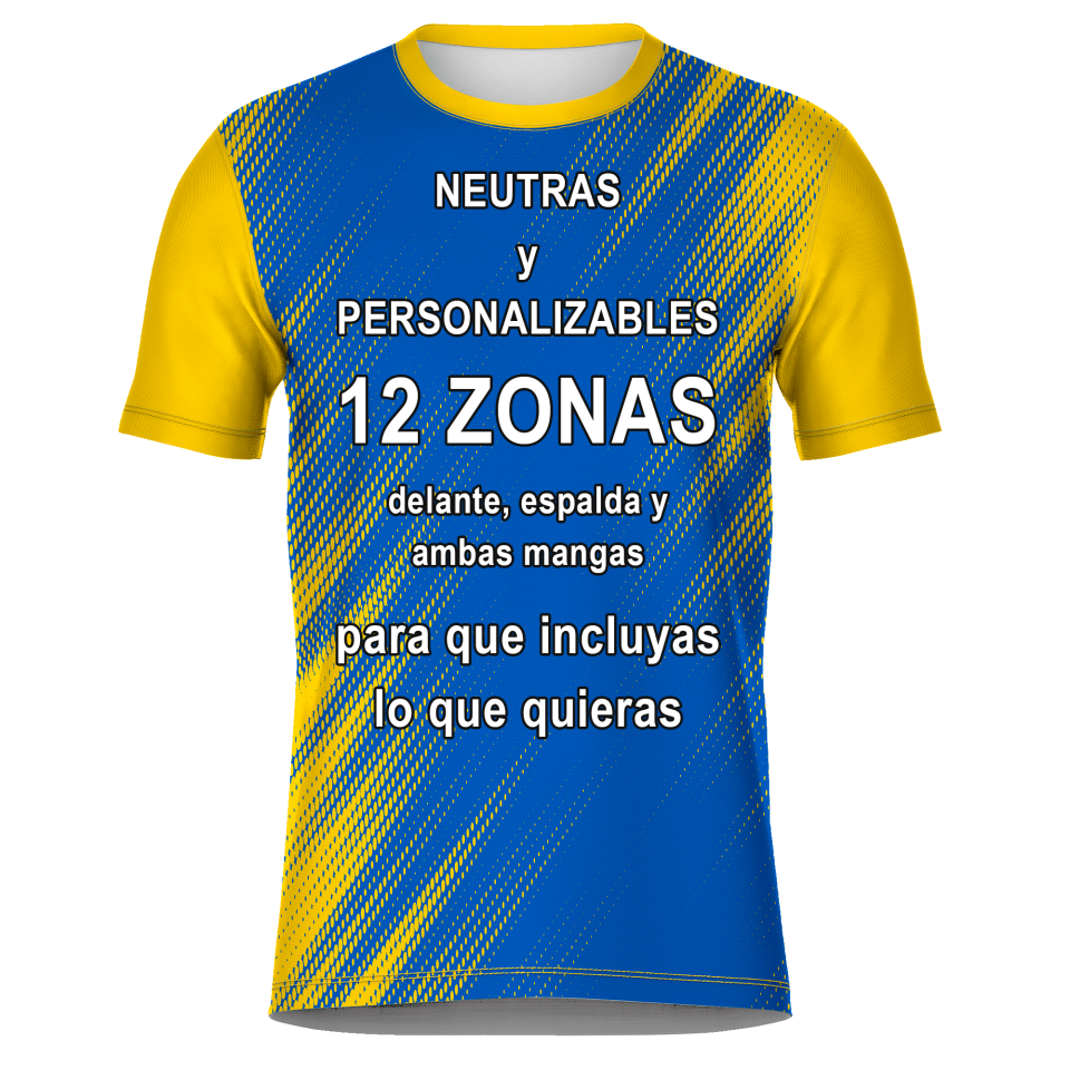 Camiseta fútbol sublimada modelo Zig Zag personalizada