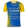 Camiseta fútbol sublimada modelo Zig Zag personalizada