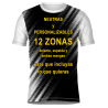 Camiseta fútbol sublimada modelo Zig Zag personalizada