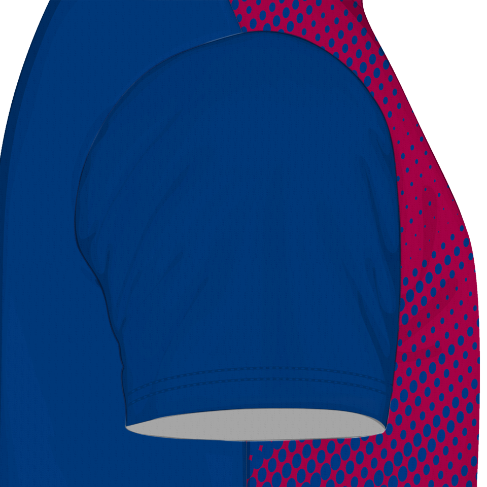 Camiseta fútbol sublimada modelo Zig Zag personalizada