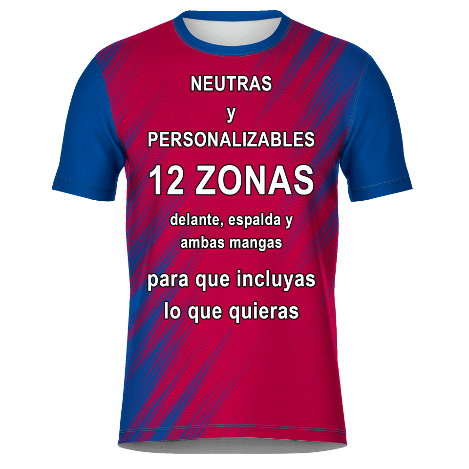 Camiseta fútbol sublimada modelo Zig Zag personalizada