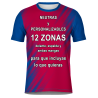 Camiseta fútbol sublimada modelo Zig Zag personalizada