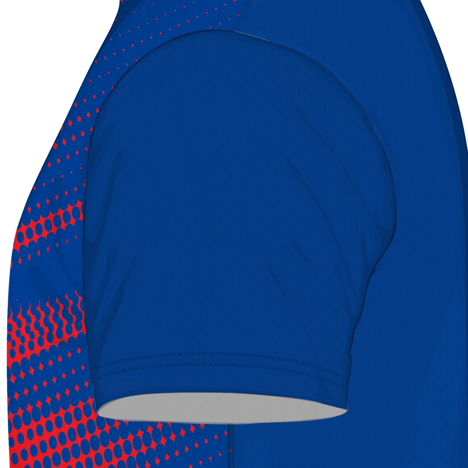 Camiseta fútbol sublimada modelo Zig Zag personalizada