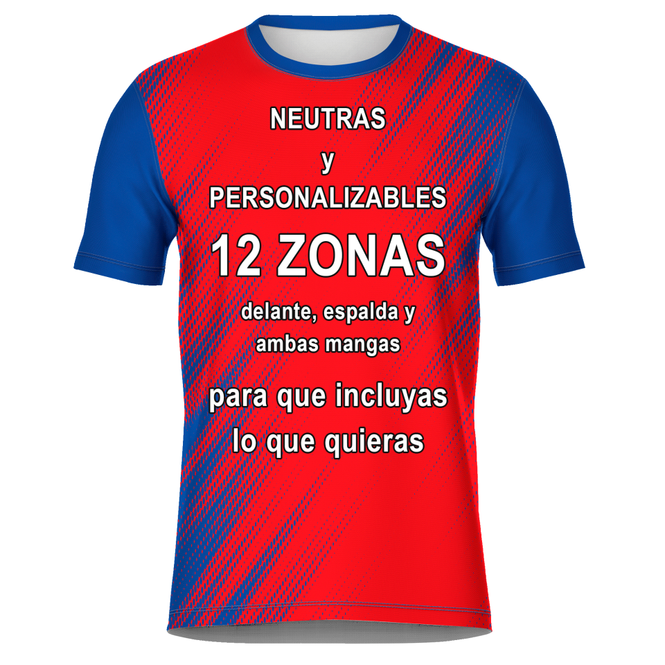 Camiseta fútbol sublimada modelo Zig Zag personalizada
