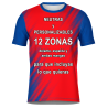 Camiseta fútbol sublimada modelo Zig Zag personalizada