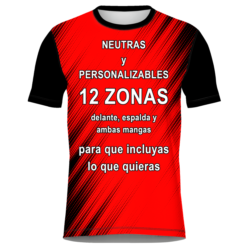Camiseta fútbol sublimada modelo Zig Zag personalizada
