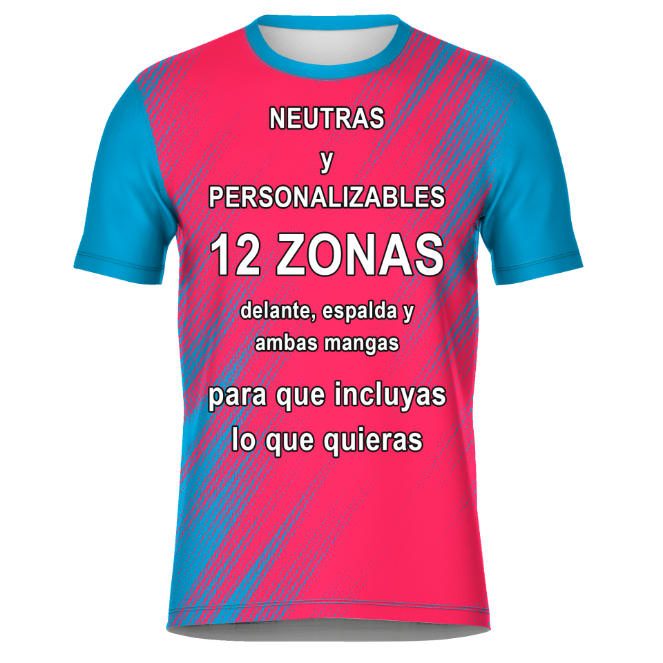 Camiseta fútbol sublimada modelo Zig Zag personalizada