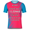 Camiseta fútbol sublimada modelo Zig Zag personalizada