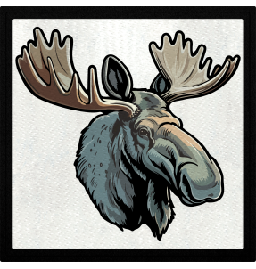 Parche cuadrado alce