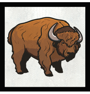 Parche cuadrado buey