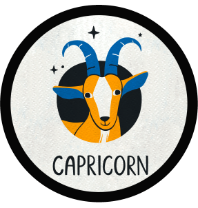 Parche redondo capricorn