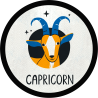 Parche redondo capricorn