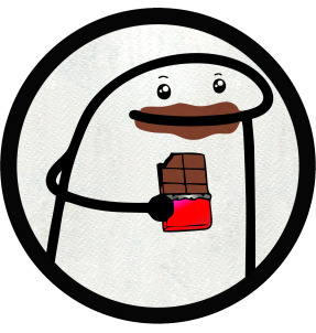 Parche redondo chocolate en la cara