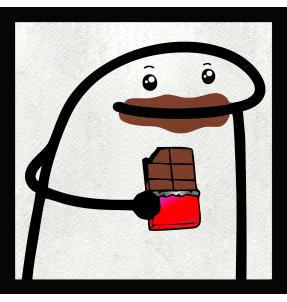 Parche cuadrado chocolate en la cara