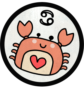 Parche redondo dibujo de cáncer