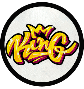 Parche redondo grafiti