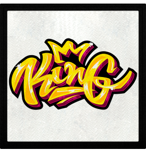 Parche cuadrado grafiti