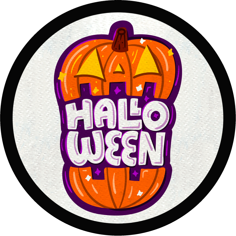 Parche redondo halloween