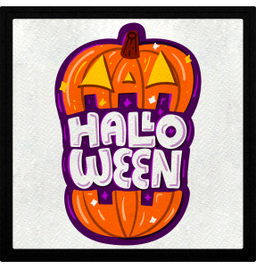Parche cuadrado halloween
