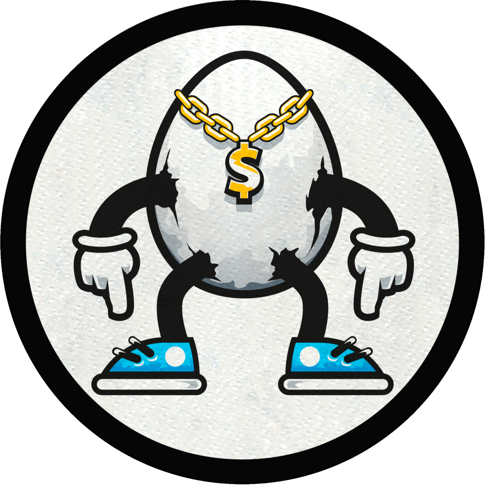 Parche redondo huevo rapero