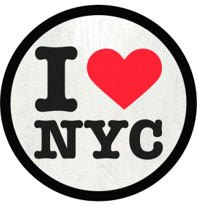 Parche redondo i love New York City