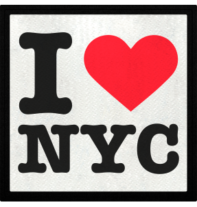 Parche cuadrado i love New York City