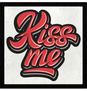 Parche cuadrado kiss me