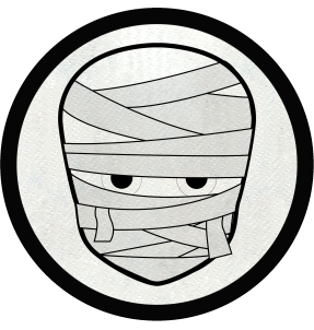 Parche redondo momia