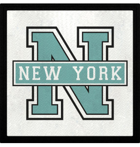 Parche cuadrado N New York