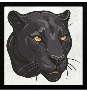 Parche cuadrado pantera