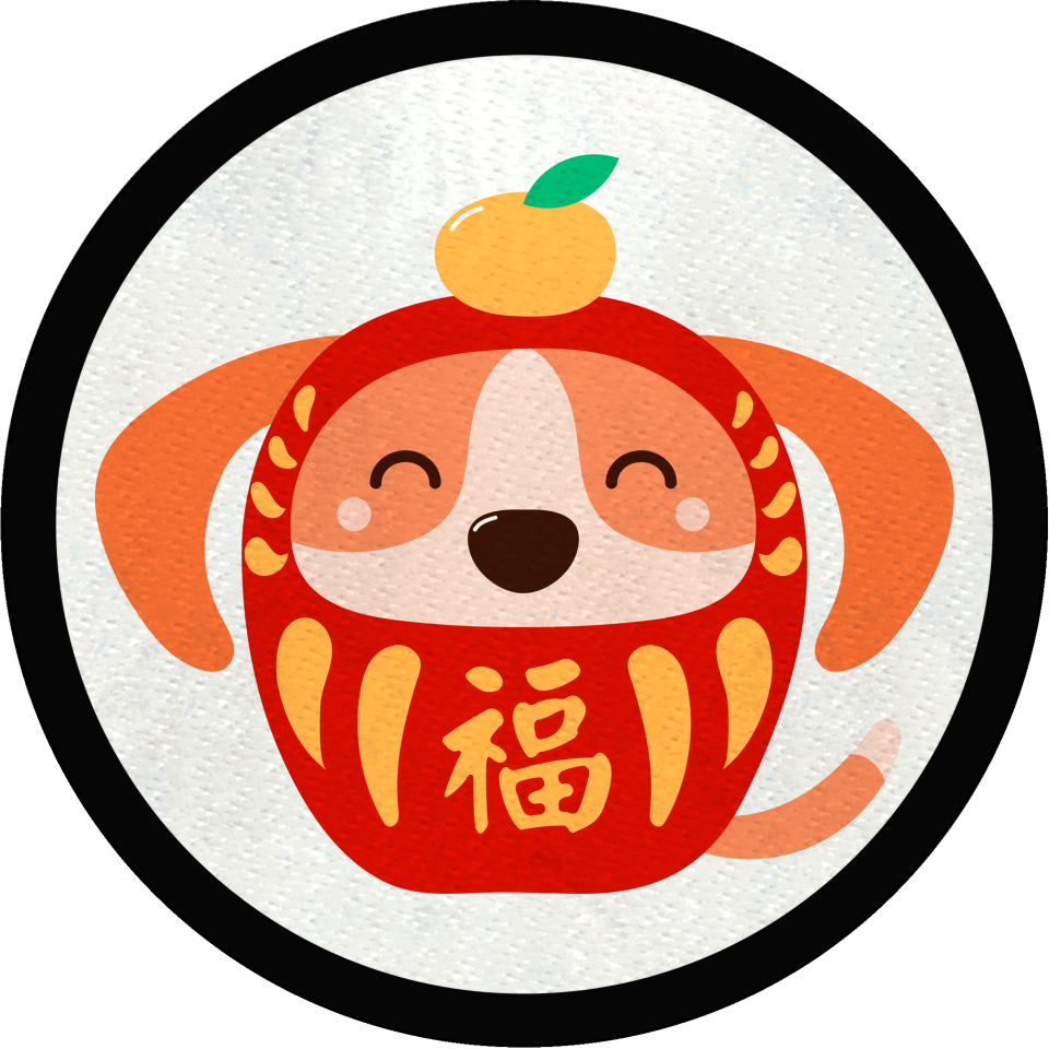 Parche redondo perro chino