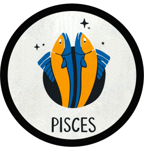 Parche redondo pisces
