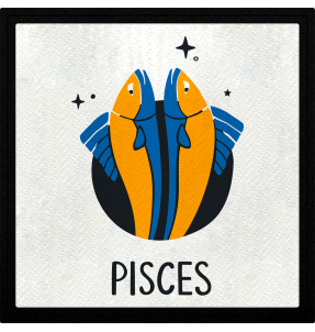 Parche cuadrado pisces