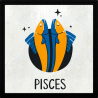 Parche cuadrado pisces